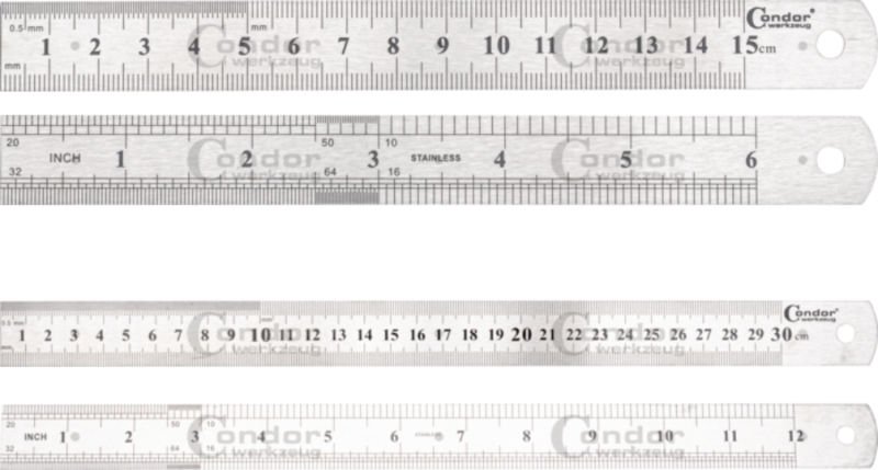 Stahlmassband 150mm / 300mm / 500mm / 1000mm